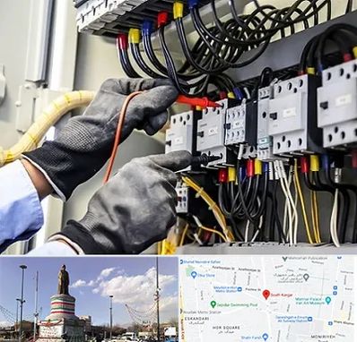 برقکار ساختمان در کارگر جنوبی