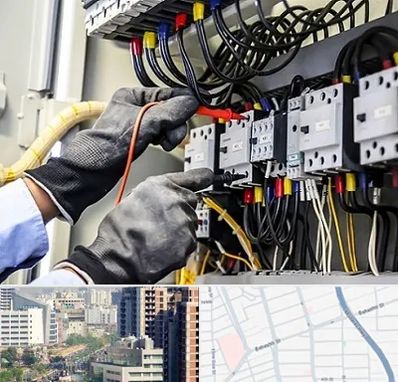 برقکار ساختمان در خیابان بهشتی