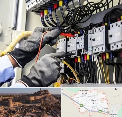 برقکار ساختمان در بم