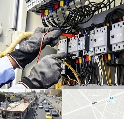 برقکار ساختمان در خیابان دماوند