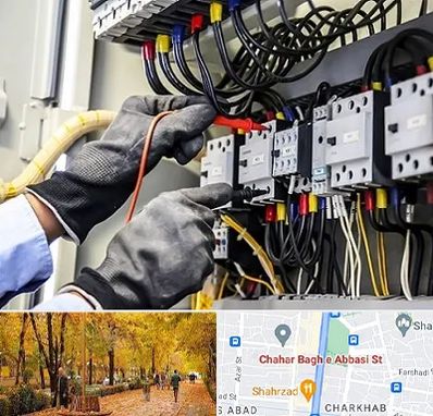 برقکار ساختمان در چهارباغ اصفهان