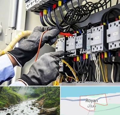 برقکار ساختمان در رویان