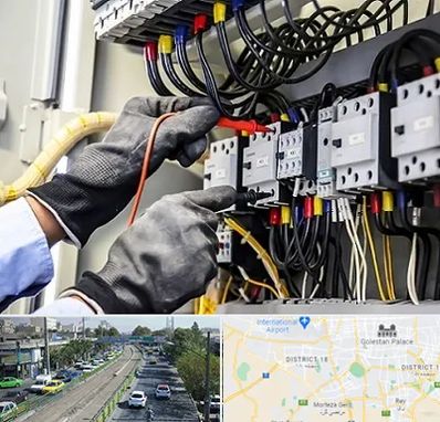 برقکار ساختمان در جنوب تهران