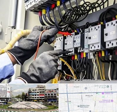 برقکار ساختمان در مرکز تهران