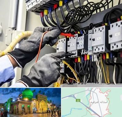 برقکار ساختمان در آستانه اشرفیه