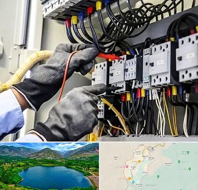 برقکار ساختمان در رودبار