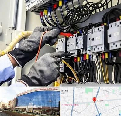 برقکار ساختمان در نصف راه تبریز