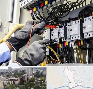 برقکار ساختمان در اوین