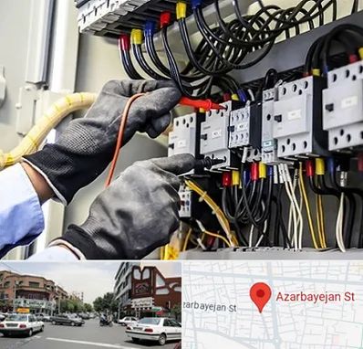 برقکار ساختمان در خیابان آذربایجان
