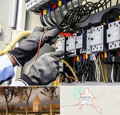 برقکار ساختمان در تویسرکان