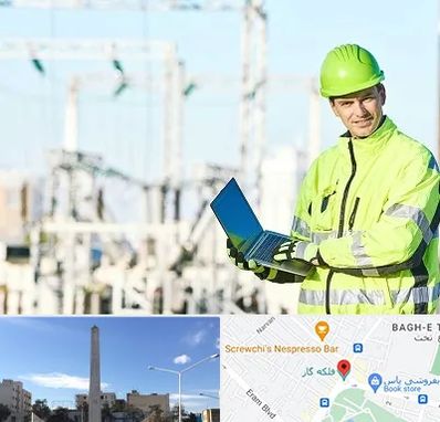 برقکار صنعتی در فلکه گاز شیراز