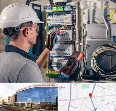 برقکار سیار در نصف راه تبریز