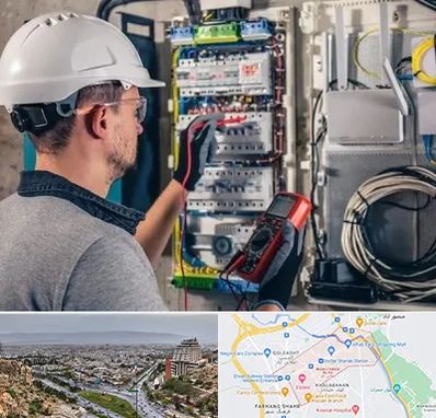 برقکار سیار در معالی آباد شیراز