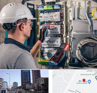 برقکار سیار در چهارراه طالقانی کرج