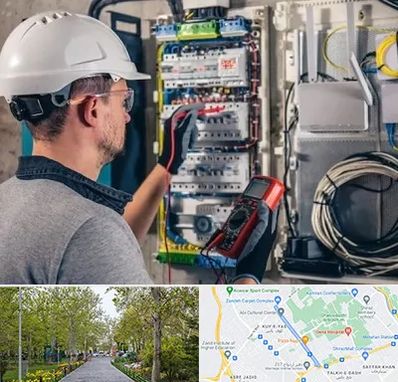 برقکار سیار در قدوسی غربی شیراز