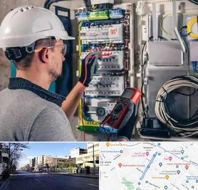 برقکار سیار در خیابان ملاصدرا شیراز