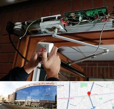 تعمیر درب برقی در نصف راه تبریز