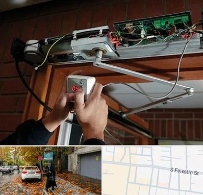 تعمیر درب برقی در خیابان فلسطین