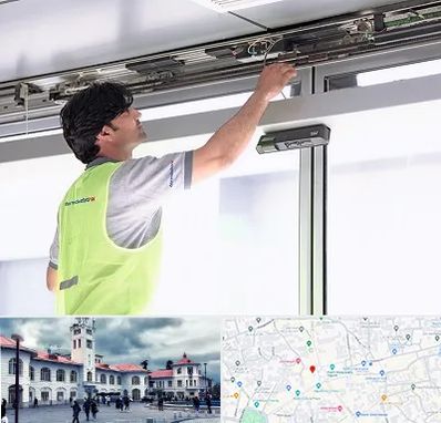 تعمیر درب اتوماتیک در میدان شهرداری رشت