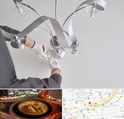 نصاب لوستر در میدان ولیعصر