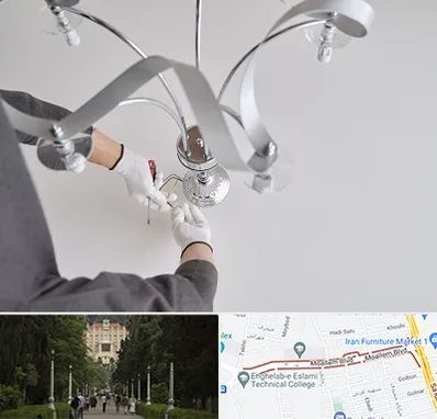 نصاب لوستر در بلوار معلم رشت