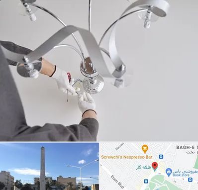 نصاب لوستر در فلکه گاز شیراز