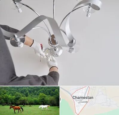 نصاب لوستر در چمستان