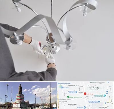 نصاب لوستر در کارگر جنوبی