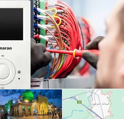 نصاب آنتن مرکزی و دیجیتال در آستانه اشرفیه