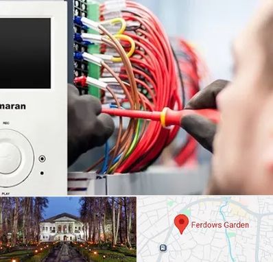 نصاب آنتن مرکزی و دیجیتال در باغ فردوس