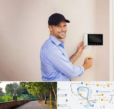 نصاب آیفون تصویری در فلکه گاز رشت