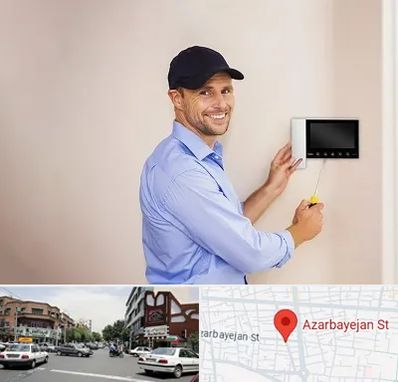 نصاب آیفون تصویری در خیابان آذربایجان