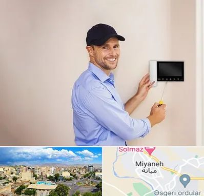 نصاب آیفون تصویری در میانه