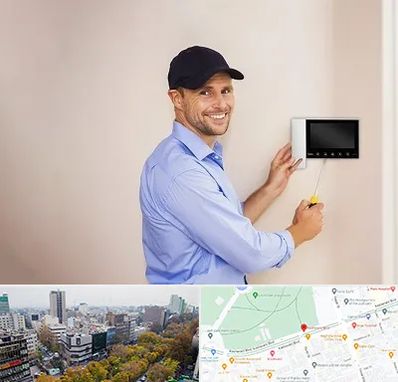 نصاب آیفون تصویری در بلوار کشاورز