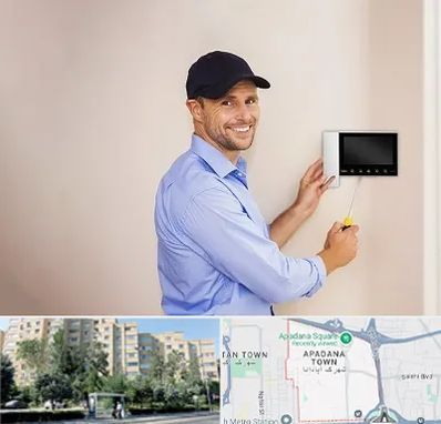 نصاب آیفون تصویری در آپادانا