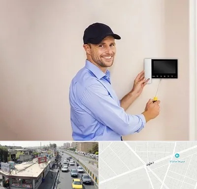 نصاب آیفون تصویری در خیابان دماوند