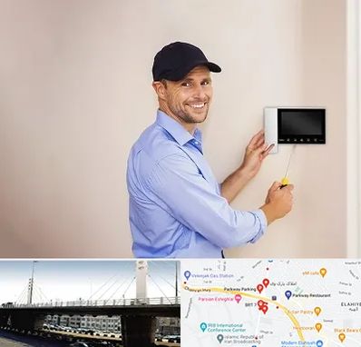 نصاب آیفون تصویری در پارک وی