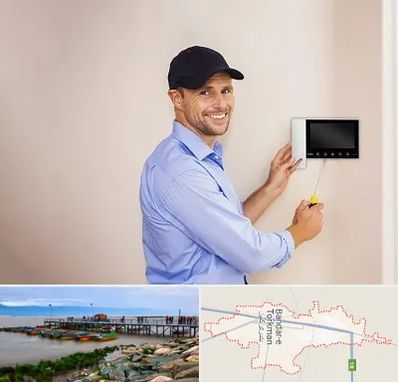 نصاب آیفون تصویری در بندر ترکمن