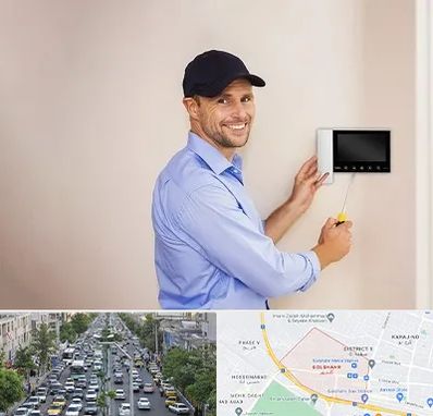 نصاب آیفون تصویری در گلشهر کرج