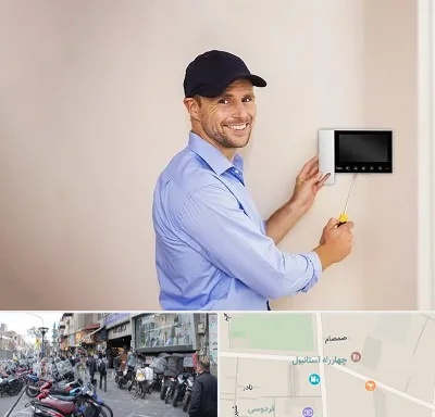 نصاب آیفون تصویری در چهارراه استانبول