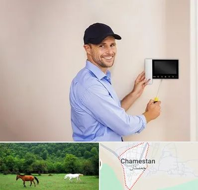 نصاب آیفون تصویری در چمستان