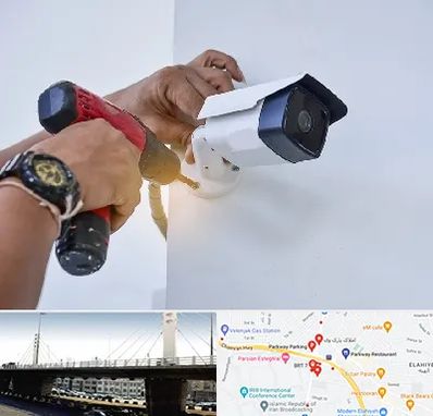 نصاب دوربین مدار بسته در پارک وی