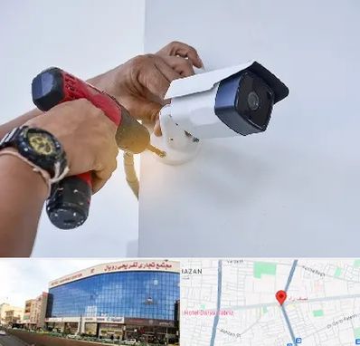 نصاب دوربین مدار بسته در نصف راه تبریز