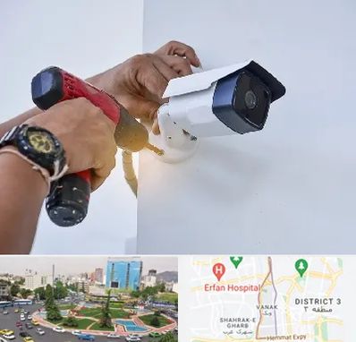 نصاب دوربین مدار بسته در ونک