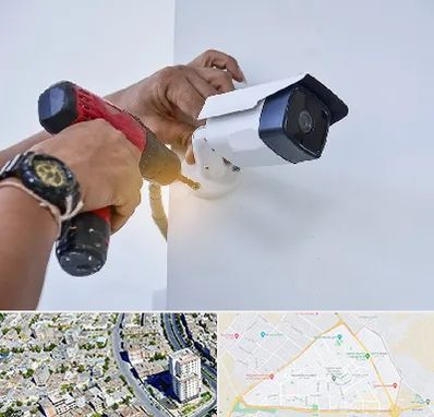 نصاب دوربین مدار بسته در قاسم آباد مشهد