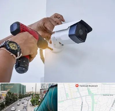 نصاب دوربین مدار بسته در بلوار فرحزادی
