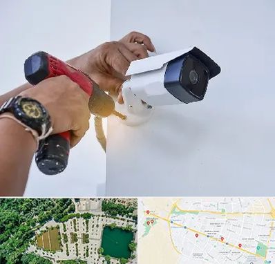 نصاب دوربین مدار بسته در وکیل آباد مشهد