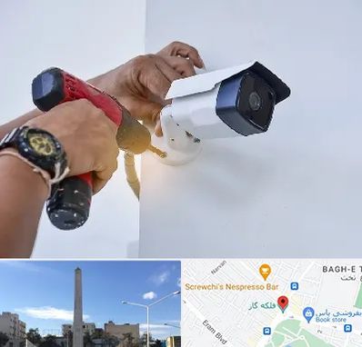 نصاب دوربین مدار بسته در فلکه گاز شیراز