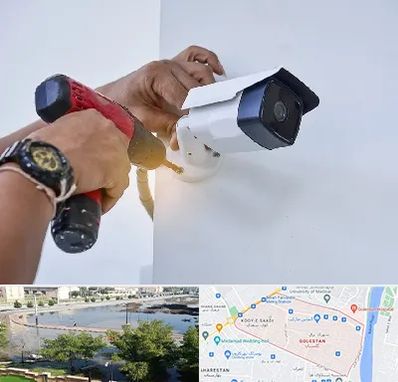 نصاب دوربین مدار بسته در گلستان اهواز