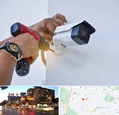 نصاب دوربین مدار بسته در بلوار سجاد مشهد